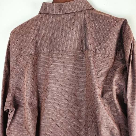 Domani Platform Mens Pointed Collar Long Sleeve Hidden Button Down Shirt Size XL - Picture 5 of 7